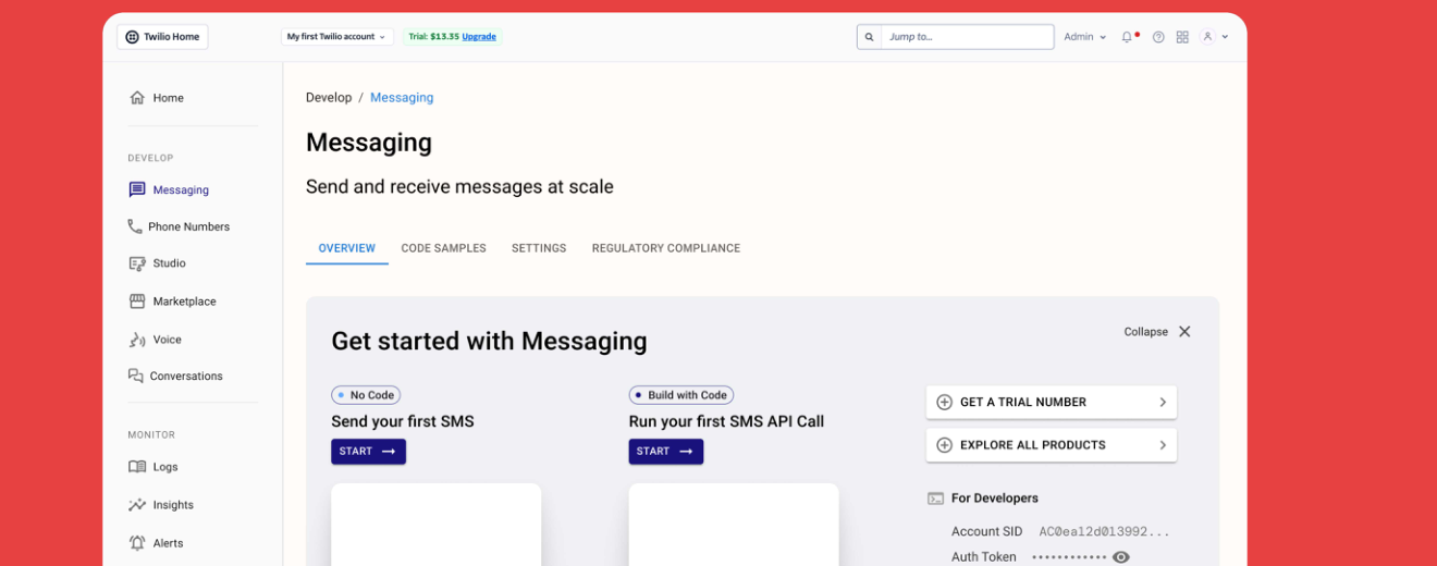 Twilio messaging screen, improved