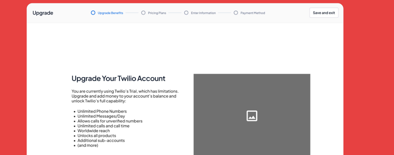 Twilio trial upgrade, improved